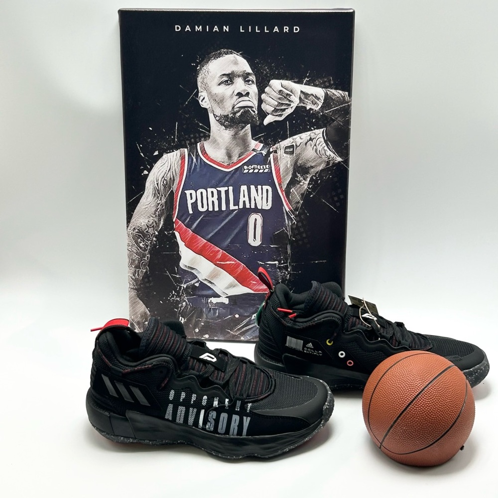 🏀⛹🏽⏰💵⚠️🔴⚫️⚪️adidas - Dame 7 Opponent Advisory Sneakers. - Picture 5 of 16